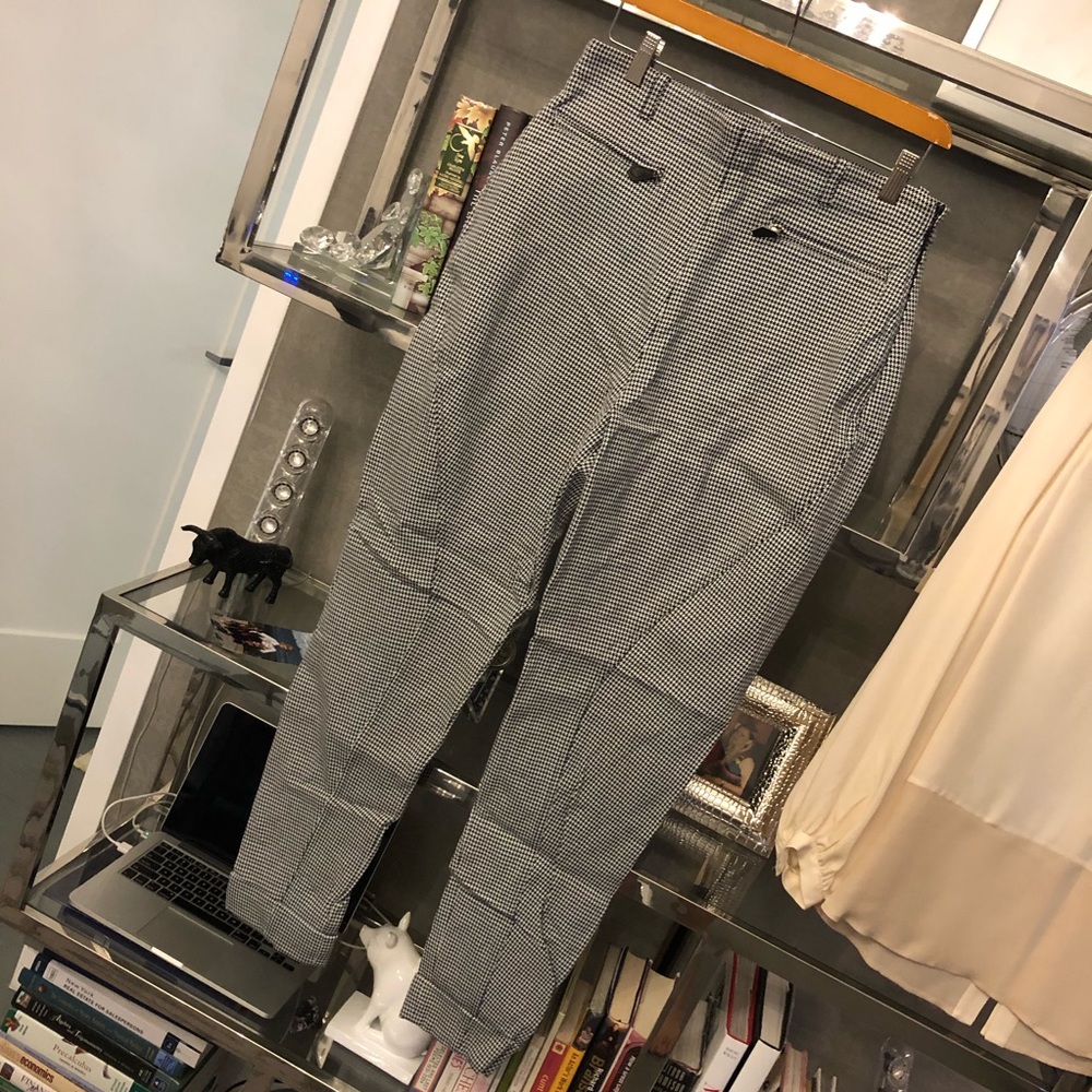 Vintage Hermes riding pants, houndstooth